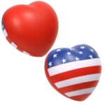 Custom Patriotic Valentine Heart Stress Reliever - 1