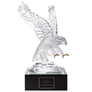 Custom Pino Signoretto Eagle Award with 4" Lighted Pedestal