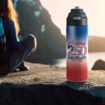 Custom Pop Up 24 oz. Recycled Stainless Steel Bottle - 2