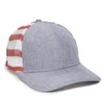 Custom Premium Modern Trucker Cap w/Flag Mesh Back - 1