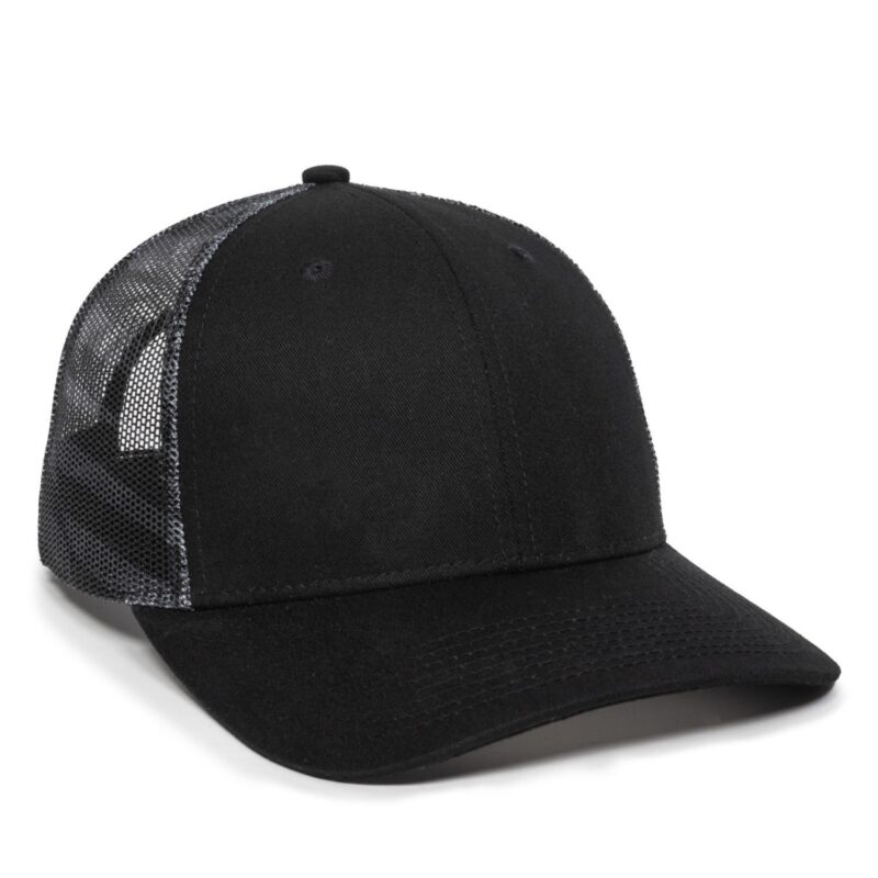 Custom Premium Modern Trucker Cap w/Flag Mesh Back - 4