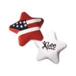 Custom Red White And Blue Patriotic Star Stress Shape