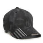 Custom Structured Cap w/Camo Flag Visor Insert - 1