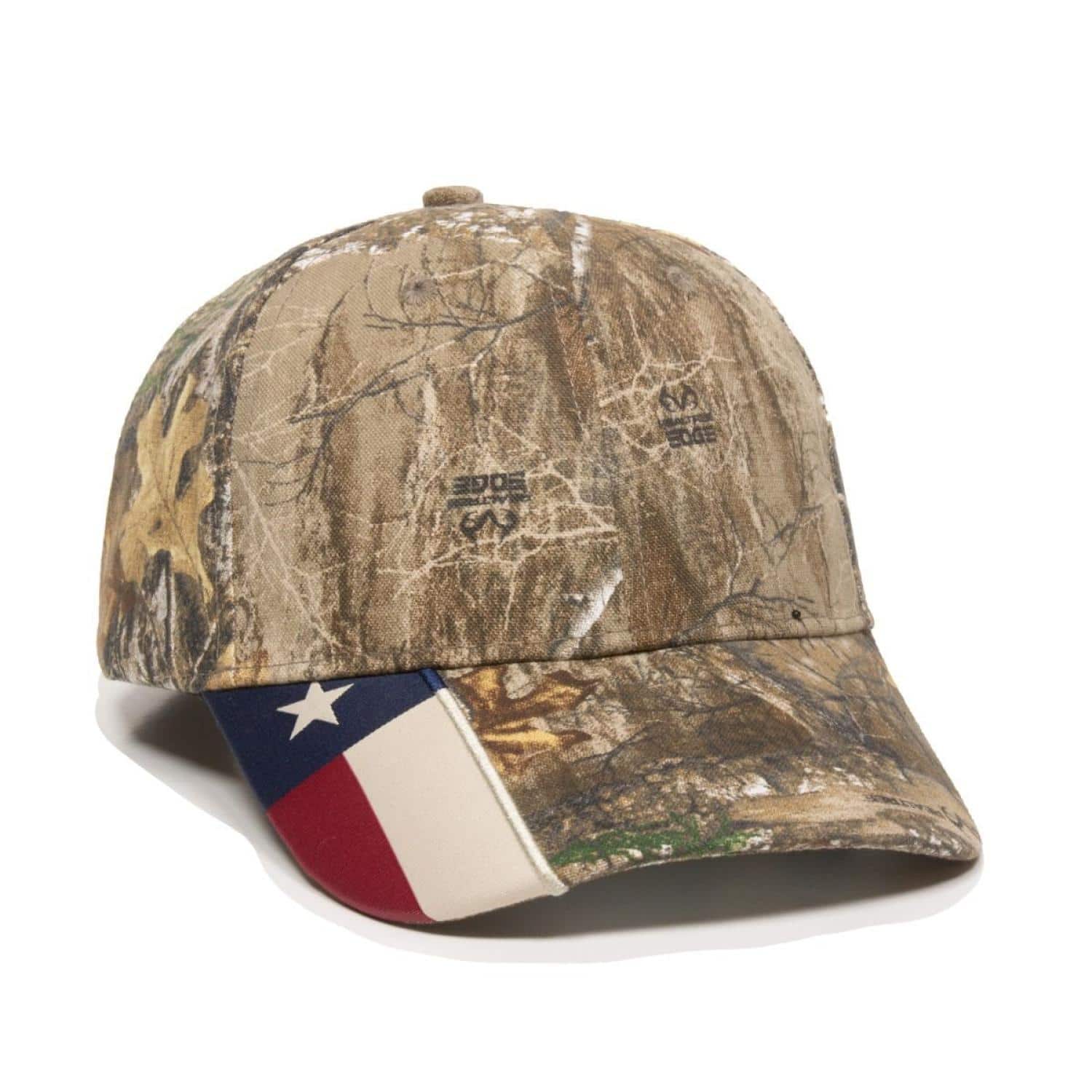Custom Structured Cap w/Camo Flag Visor Insert - 3