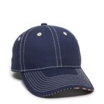 Custom Structured Twill w/Flag Sandwich Visor - 1