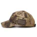 Custom Tactical Unstructured Camo Cap w/Flag - 4