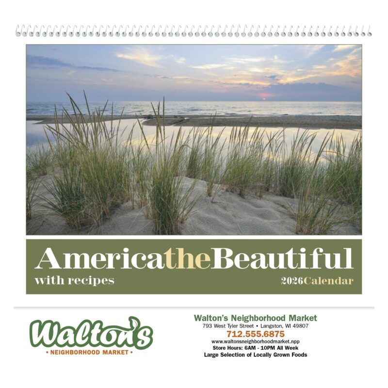 Custom Triumph® Calendars America the Beautiful with Recipes Calendar - 2
