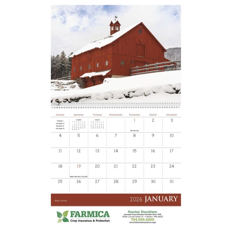 Custom Triumph® Calendars Barns Calendar - 3