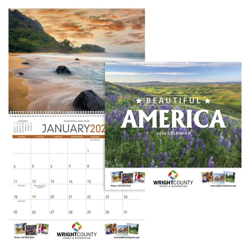 Custom Triumph® Calendars Beautiful America Calendar - 1