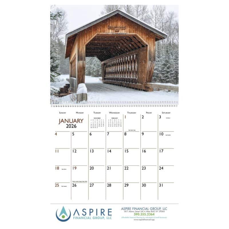 Custom Triumph® Calendars Bridges Calendar - 3