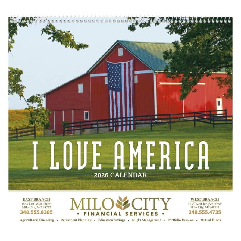 Custom Triumph® Calendars I Love America Calendar - 2