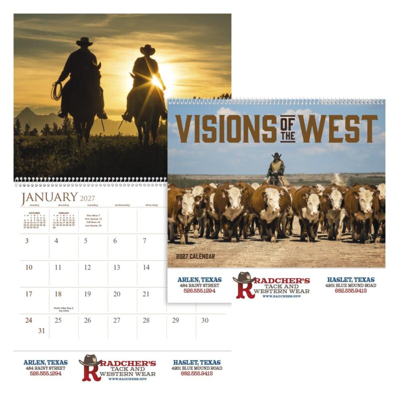 Custom Triumph® Calendars Visions of the West Calendar - 1
