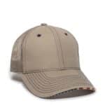 Custom Twill Mesh Back Cap w/Flag Sandwich Visor