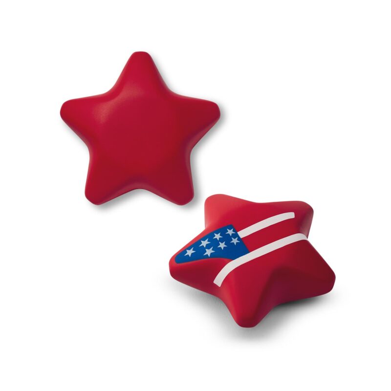 Custom USA Patriotic Star Shape Stress Ball - 1