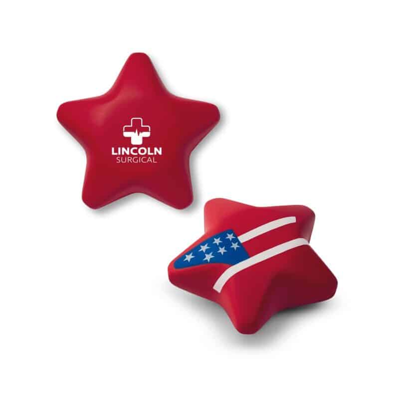 Custom USA Patriotic Star Shape Stress Ball