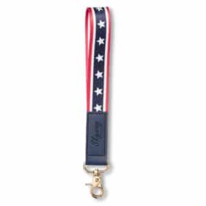 Custom USA Patriotic Wrist Strap Keychain