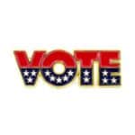 Custom " Vote" Lapel Pin STOCK ITEM