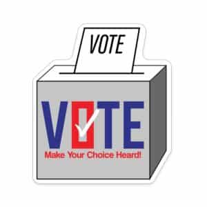 Custom Vote Shaped NoteKeeper™ Magnet 20 Mil