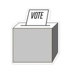 Custom Vote Shaped NoteKeeper™ Magnet 35 Mil - 4