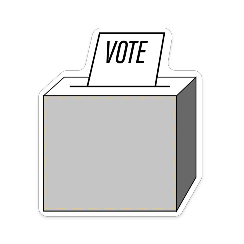 Custom Vote Shaped NoteKeeper™ Magnet 35 Mil - 4