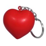 Custom Patriotic Heart Stress Ball Keychain - 1