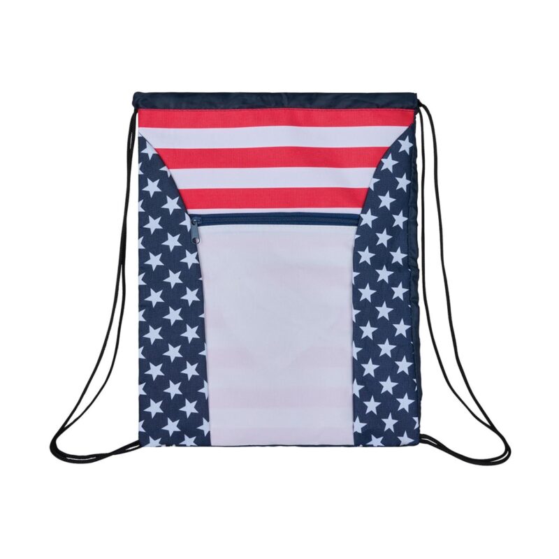 Custom Americana 600D Drawstring Bag - 1