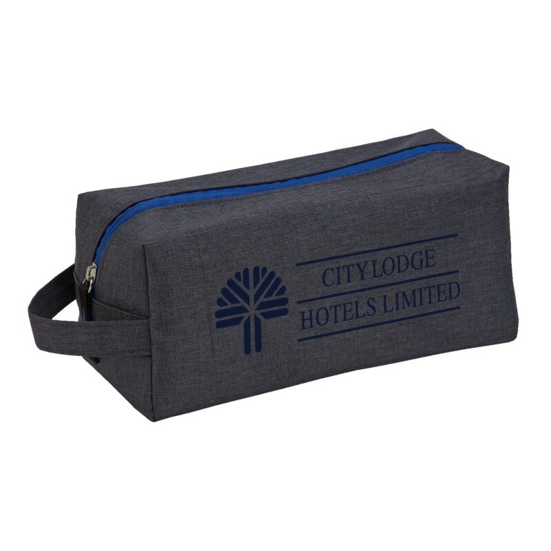 Custom Heathered Dopp Kit Toiletry Bag - 2