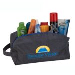 Custom Heathered Dopp Kit Toiletry Bag - 5