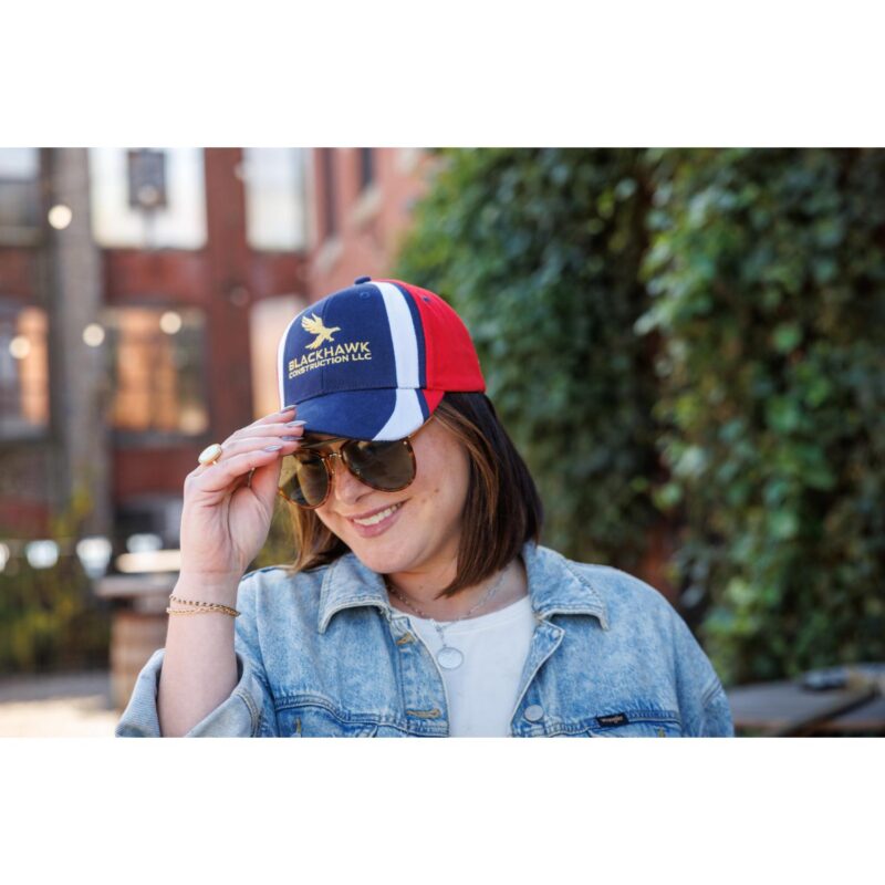 Custom Merrimack Hat Co. Patriot Victory Hat - Red-White-Blue - 4