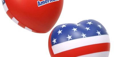 Custom Patriotic Valentine Heart Stress Reliever - 2